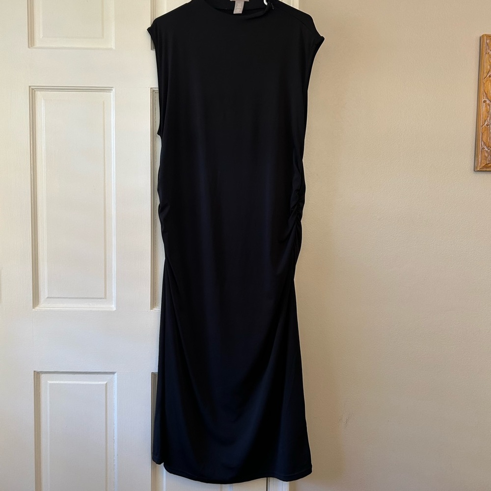 H&M Black Midi Dress